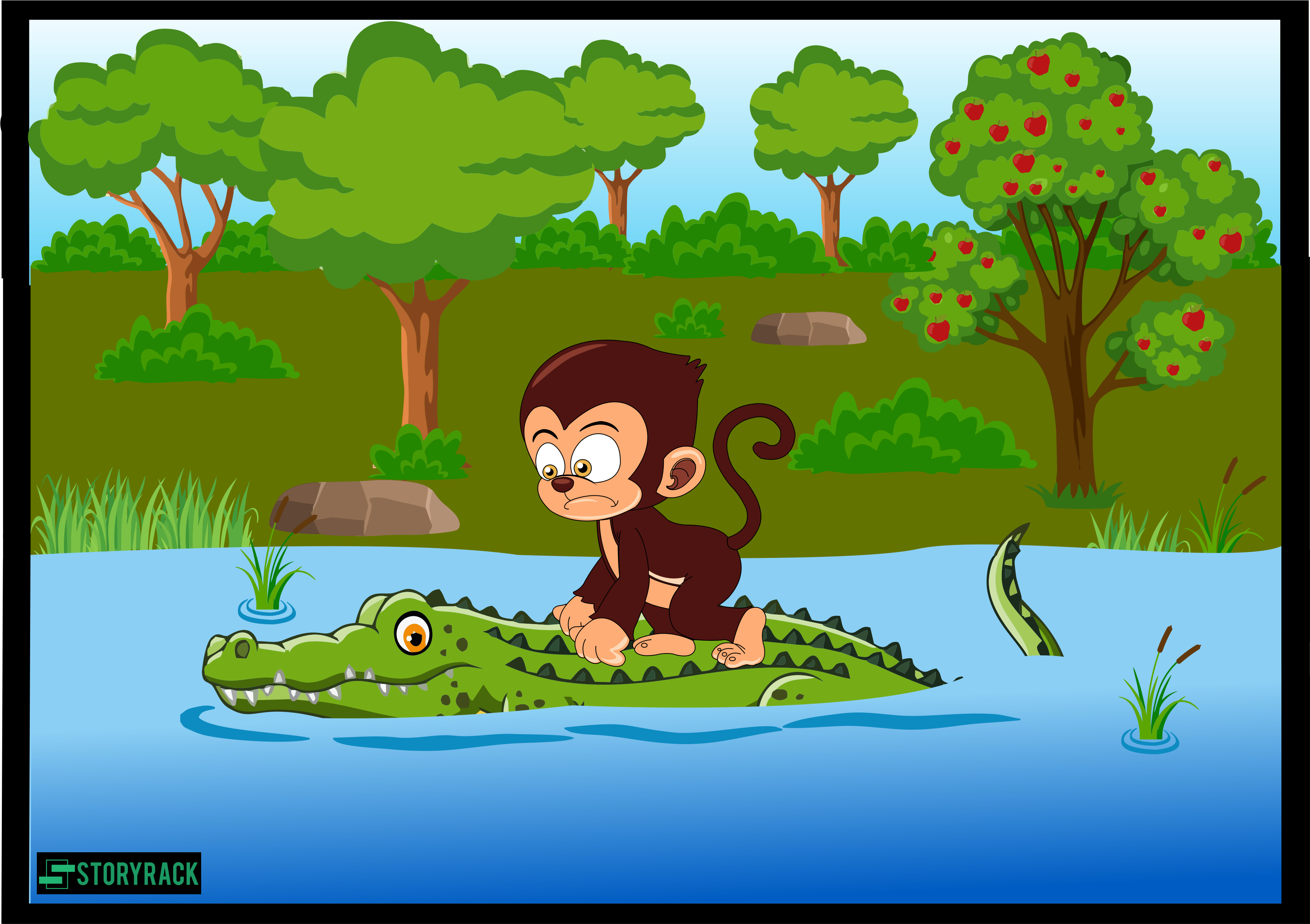 The Crocodile And The Monkey