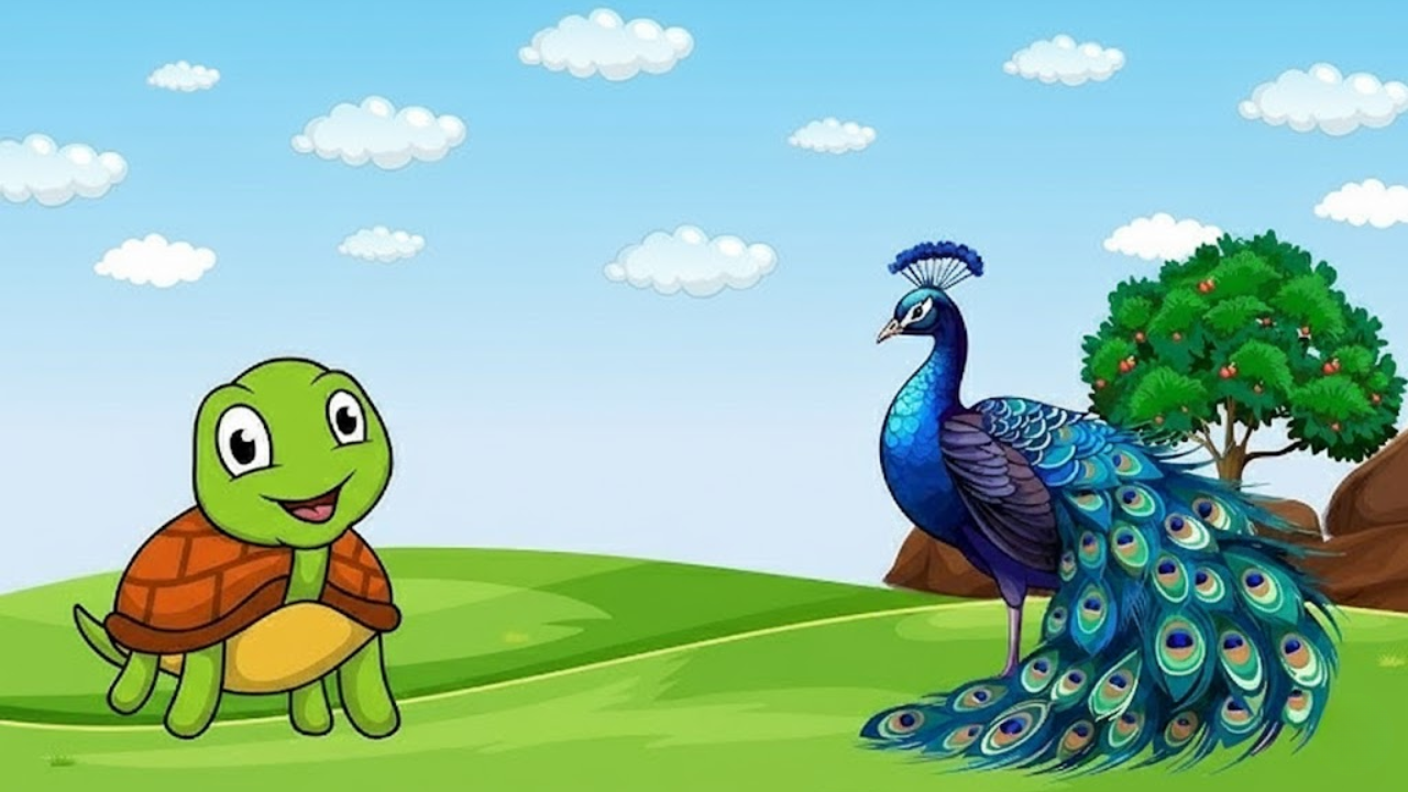 The Wise Tortoise and the Proud Peacock