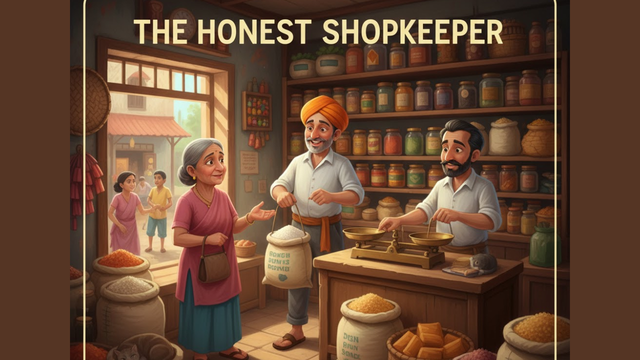 The Honest Shopkeeper – A Moral Story for Kids About Honesty and Integrity