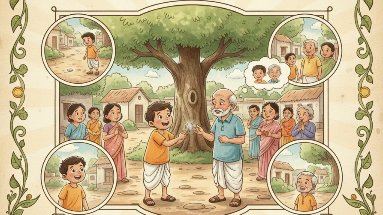 The Village Boy and the Lost Coin: A Timeless Moral Story About Honesty and Responsibility