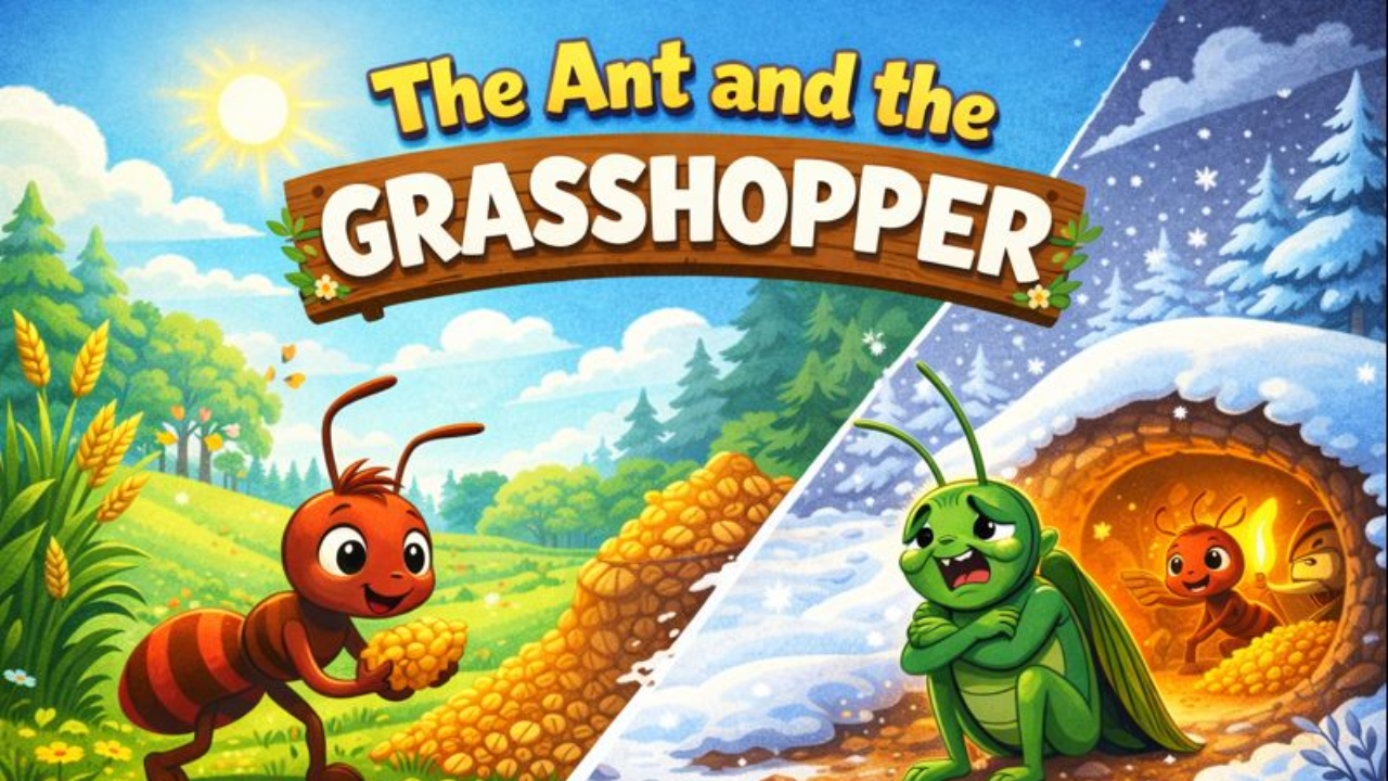 The Ant and the Grasshopper Story