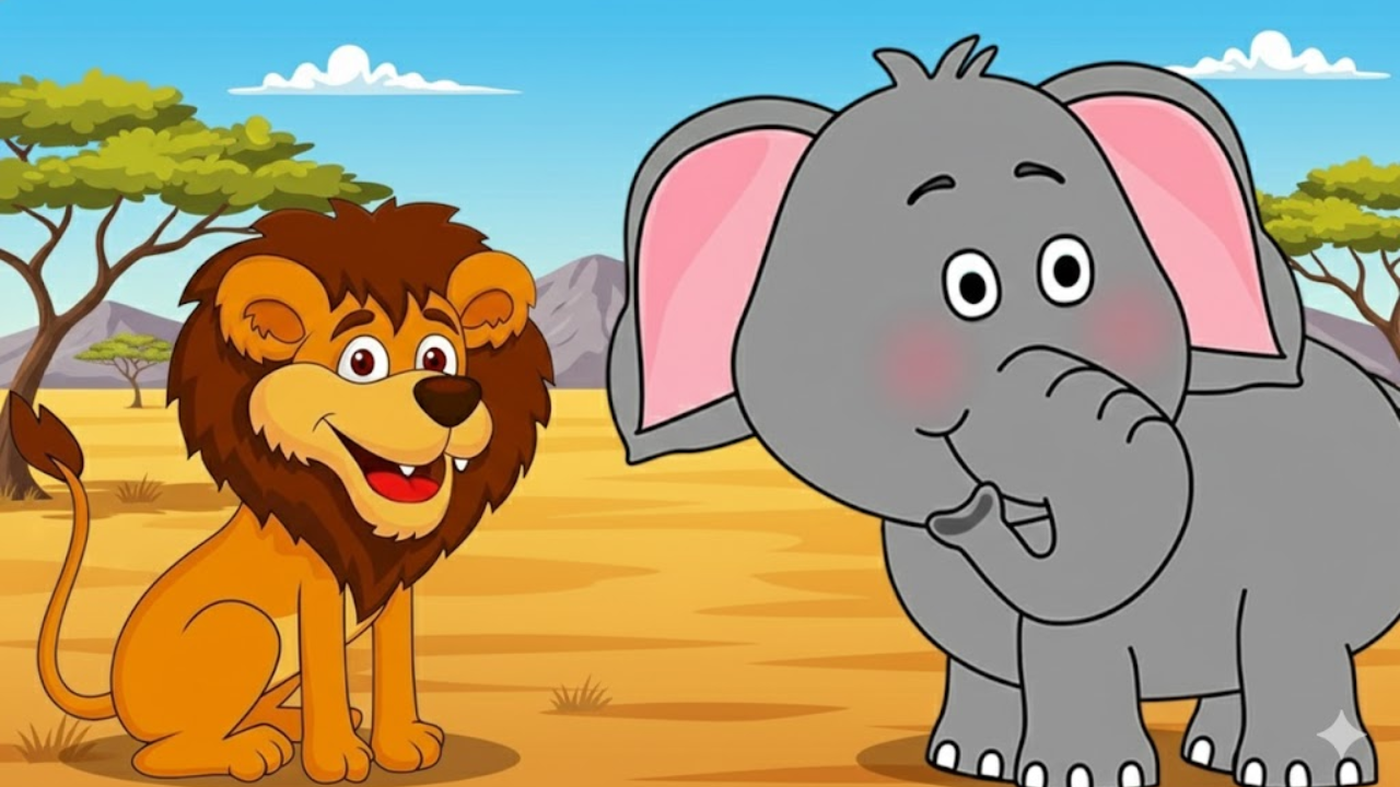 The Lion and the Elephant Story